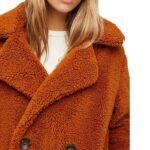 Yellowstone Beth Dutton Orange Shearling Fur Coat