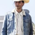 Yellowstone Gerald Tokala Faux Fur Denim Trucker Jacket