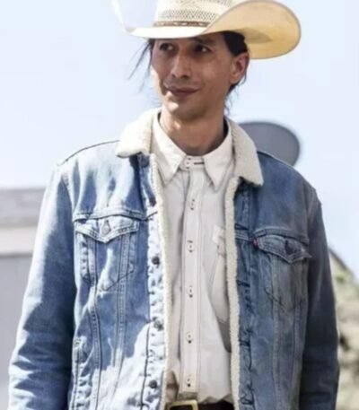 Yellowstone Gerald Tokala Faux Fur Denim Trucker Jacket