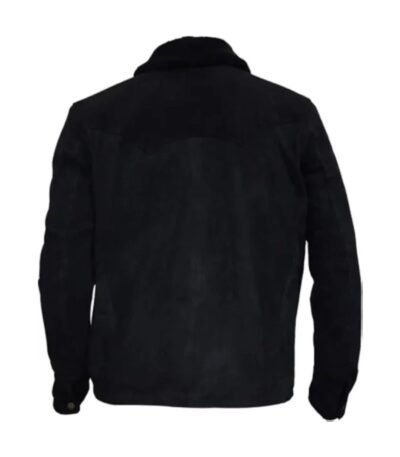 Yellowstone John Dutton S03 Ep08 Black Suede Jacket