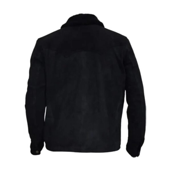 Yellowstone John Dutton S03 Ep08 Black Suede Jacket