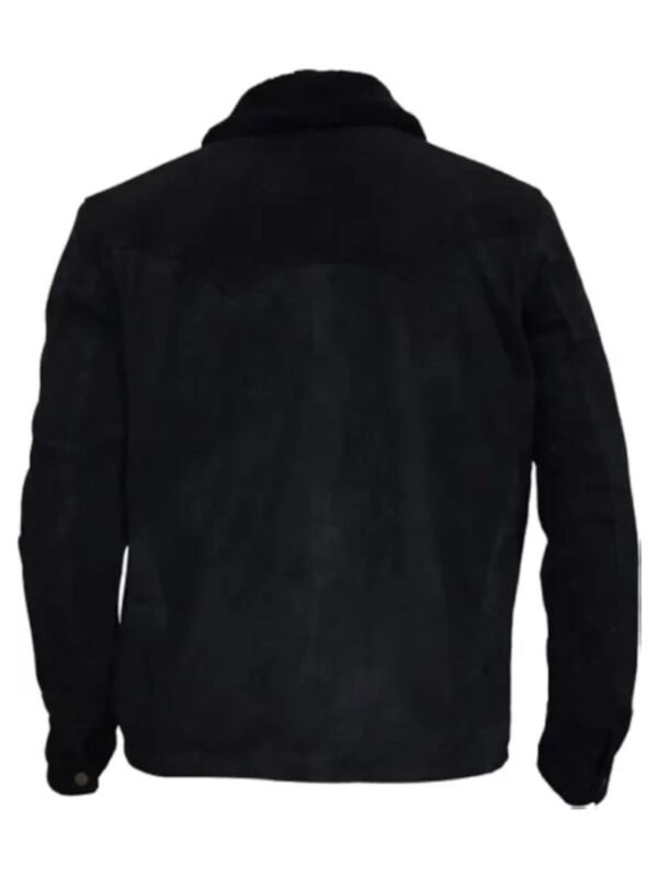 Yellowstone John Dutton S03 Ep08 Black Suede Jacket
