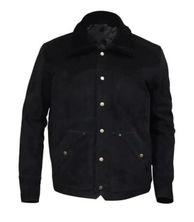 Yellowstone John Dutton S03 Ep08 Black Suede Jacket
