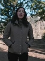 Yellowstone Michaela Conlin Grey Quilted Jacket - Image 2