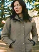 Yellowstone Michaela Conlin Grey Quilted Jacket - Image 3