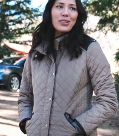 Yellowstone Michaela Conlin Grey Quilted Jacket