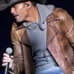 Yellowstone Origin 1883 James Dutton Brown Leather Coat