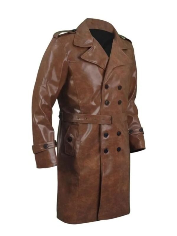 Yellowstone Origin 1883 James Dutton Brown Leather Coat