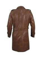 Yellowstone Origin 1883 James Dutton Brown Leather Coat