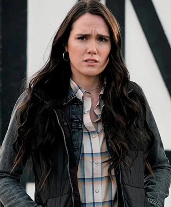 Yellowstone S03 Eden Brolin Mia Black Vest