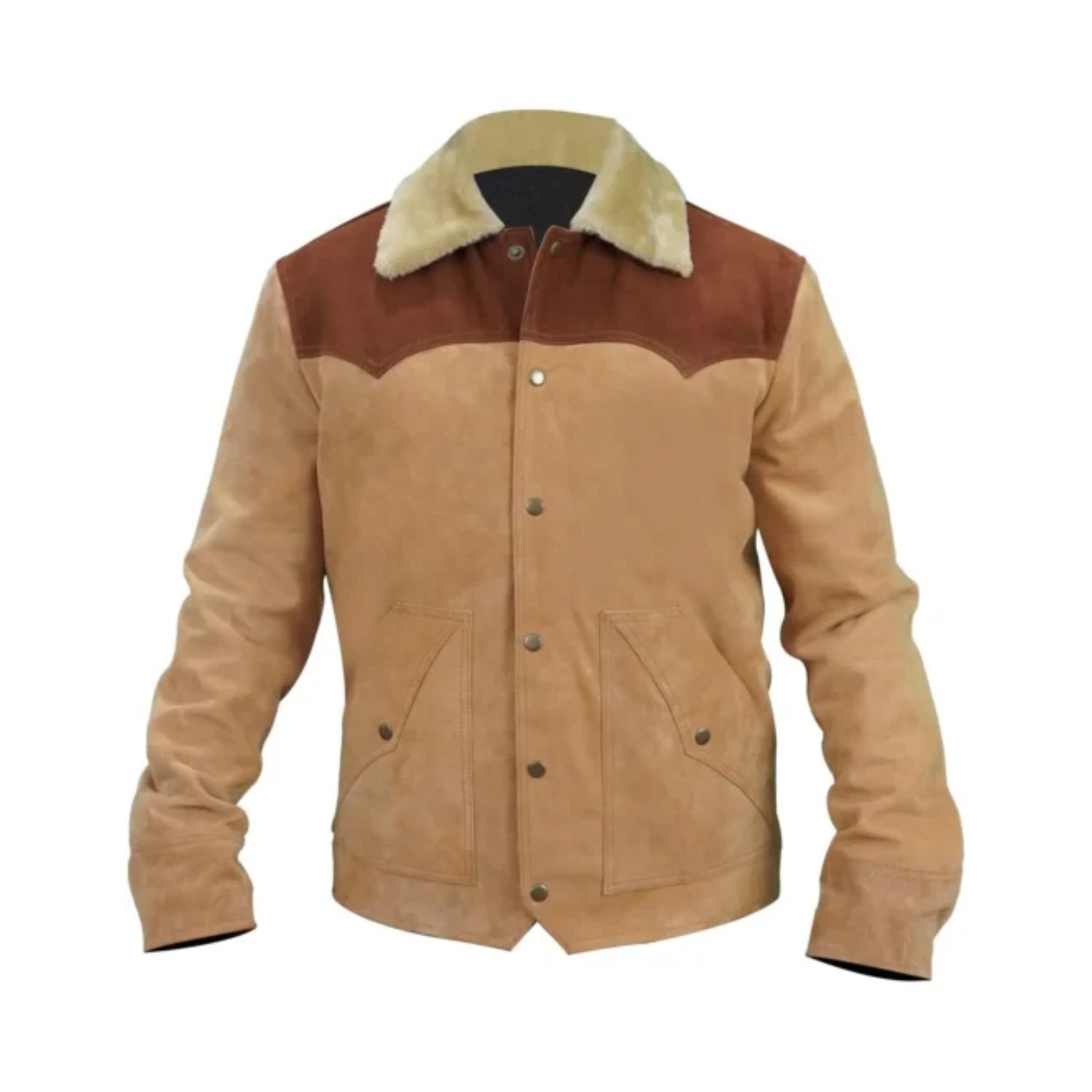 Yellowstone S03 Ep08 John Dutton Brown Jacket Yellowstone S03 Ep08 John Dutton Brown Jacket