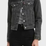 Yellowstone S04 Eden Brolin Black Denim Trucker Jacket