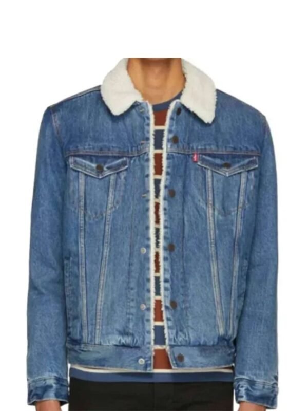 Yellowstone S04 Jefferson White Blue Denim Jacket