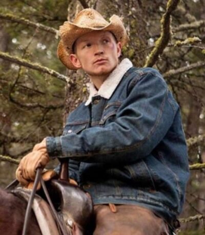 Yellowstone S04 Jefferson White Blue Denim Jacket