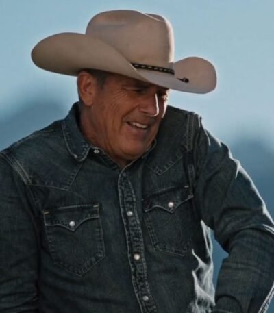 Yellowstone S04 John Dutton Blue Denim Shirt