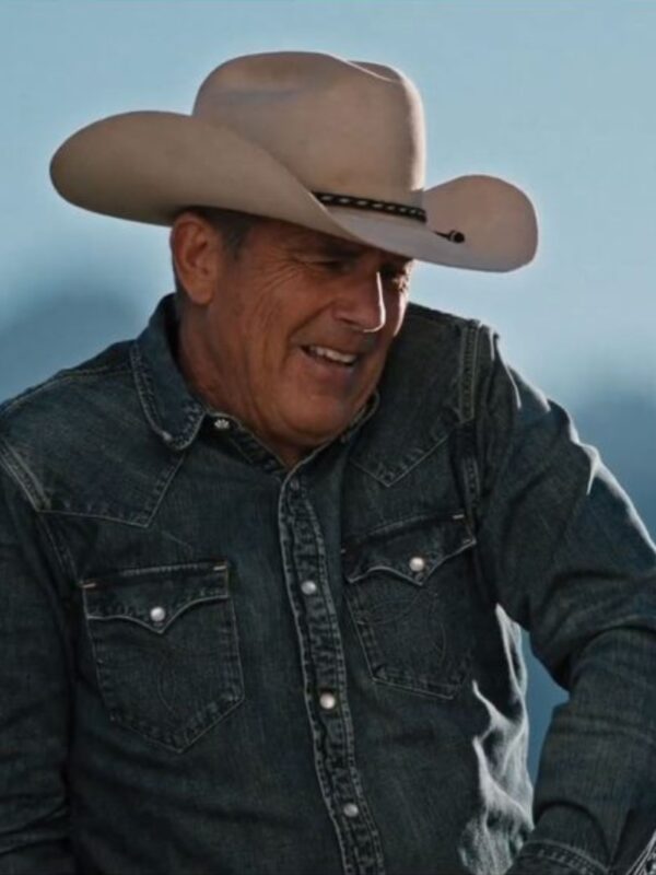 Yellowstone S04 John Dutton Blue Denim Shirt