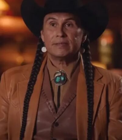 Yellowstone S04 Moses Brings Plenty Leather Coat