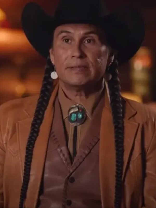Yellowstone S04 Moses Brings Plenty Leather Coat