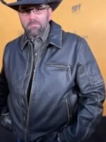 Yellowstone S05 Jake Ream Black Leather Jacket
