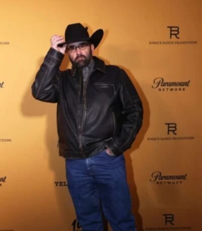 Yellowstone S05 Jake Ream Black Leather Jacket