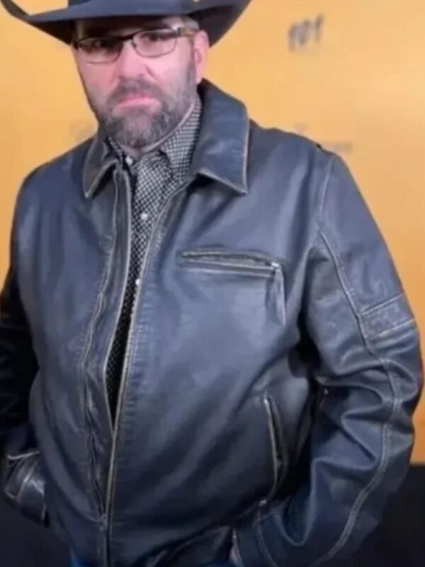 Yellowstone S05 Jake Ream Black Leather Jacket