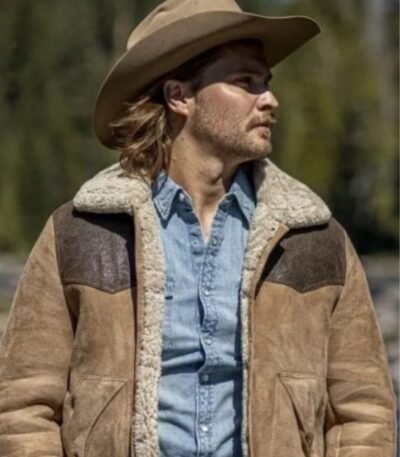 Yellowstone S05 Luke Grimes Suede Leather Jacket