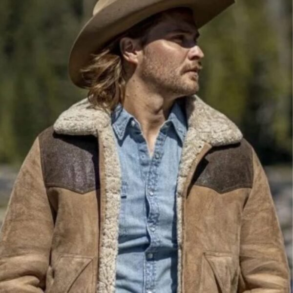 Yellowstone S05 Luke Grimes Suede Leather Jacket