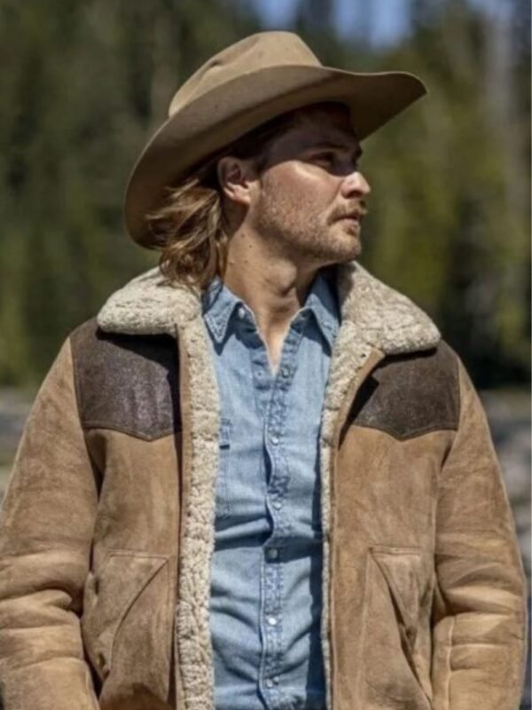 Yellowstone S05 Luke Grimes Suede Leather Jacket