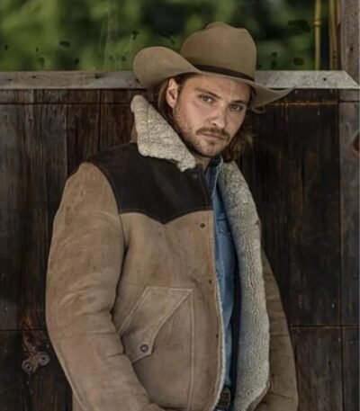 Yellowstone S05 Luke Grimes Suede Leather Jacket