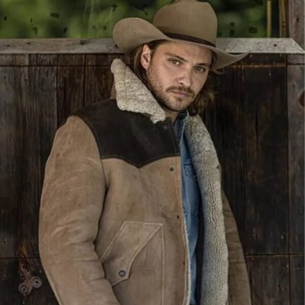 Yellowstone S05 Luke Grimes Suede Leather Jacket
