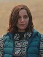 Yellowstone Womens Wendy Moniz Blue Quilted Puffer Vest