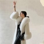 Yolanda White Mink Fur Long Coat