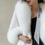 Yolanda White Mink Fur Long Coat