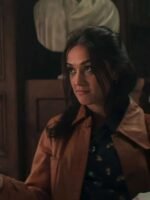 You S04 Amy Leigh Hickman Brown Leather Jacket