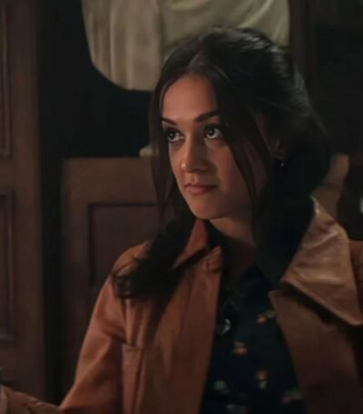 You S04 Amy Leigh Hickman Brown Leather Jacket