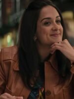 You S04 Amy Leigh Hickman Brown Leather Jacket