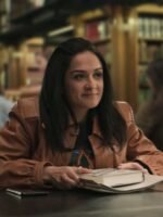 You S04 Amy Leigh Hickman Brown Leather Jacket