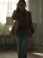You S04 Amy Leigh Hickman Brown Leather Jacket