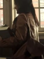 You S04 Amy Leigh Hickman Brown Leather Jacket