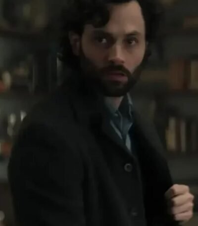 You S04 Penn Badgley Black Suit