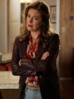 Young Sheldon S04 Mary Cooper Leather Blazer