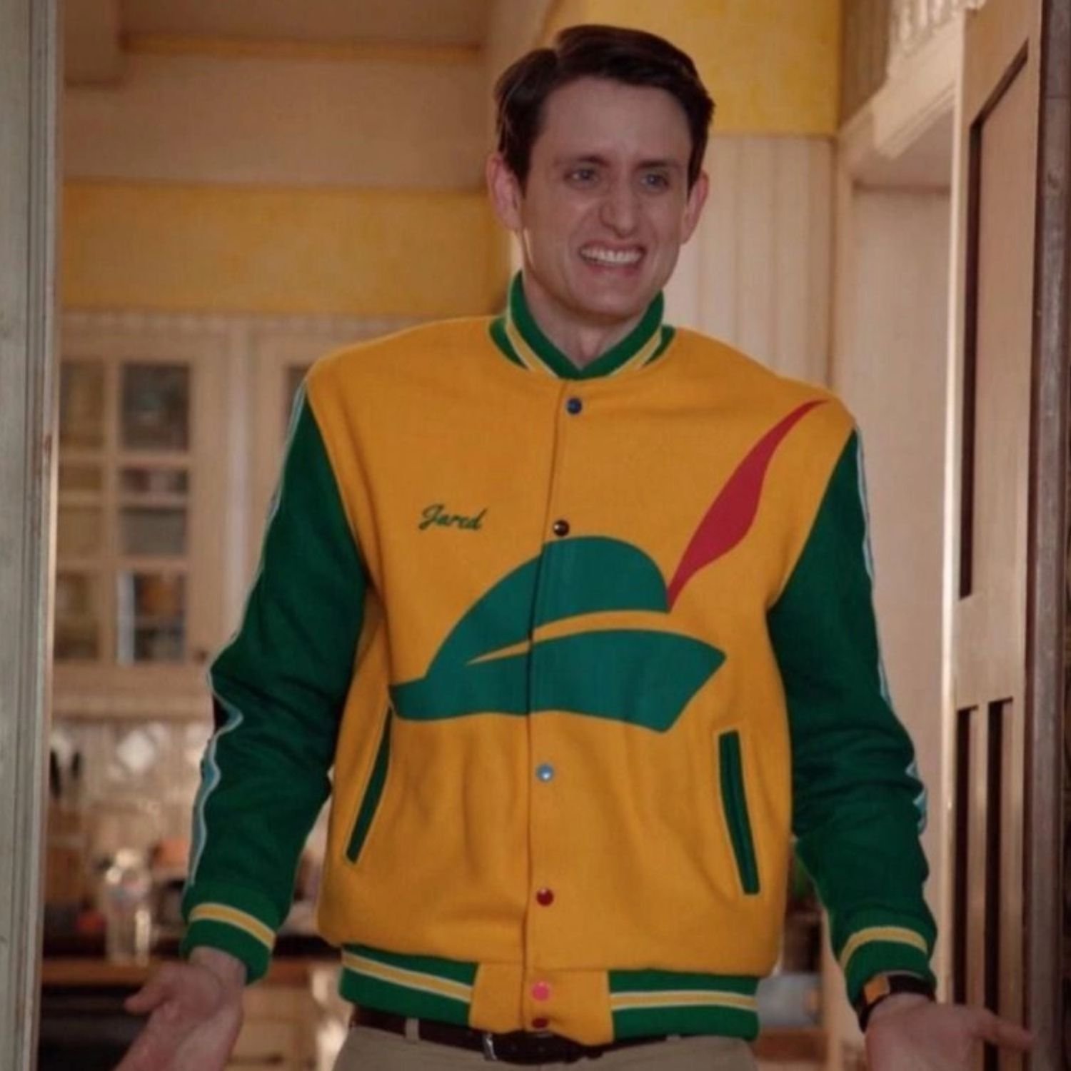 Zach Woods Silicon Valley Pied Piper Letterman Jacket Zach Woods Silicon Valley Pied Piper Letterman Jacket
