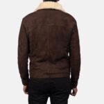 Zachary Shearling Fur Suede Leather Brown Jacket