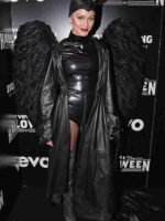 Zara Larsson VEVO’s Event Leather Coat