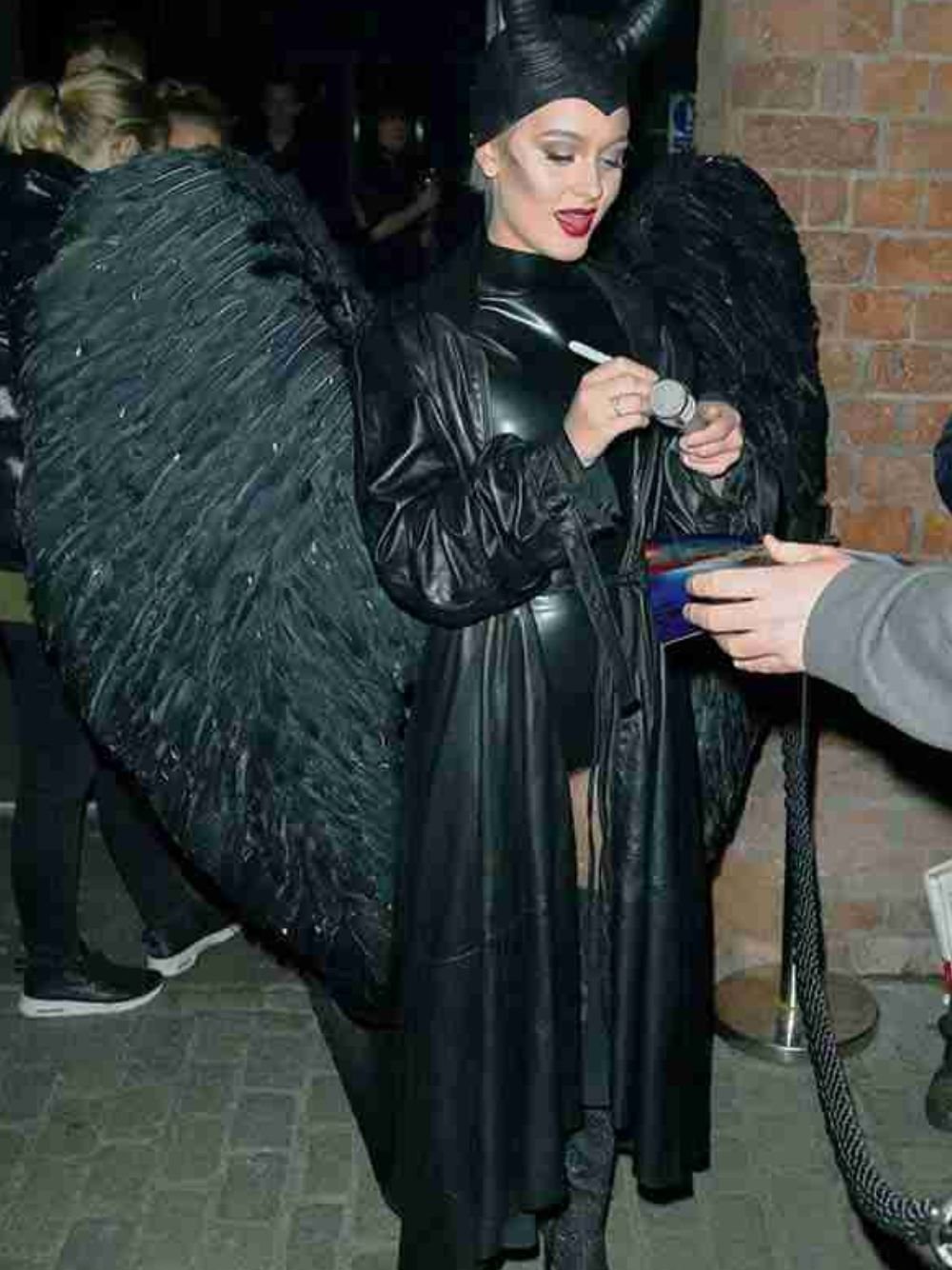 Zara Larsson VEVO’s Event Leather Coat Zara Larsson VEVO’s Event Leather Coat