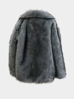 Zephyrus Genuine Mink Fur Grey Coat