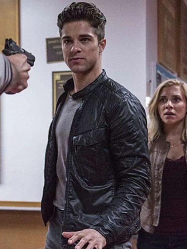 iZombie Markian Tarasiuk Cafe Racer Quilted Leather Jacket