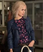 iZombie Rose McIver Navy Blue Biker Leather Jacket