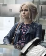 iZombie Rose McIver Navy Blue Biker Leather Jacket