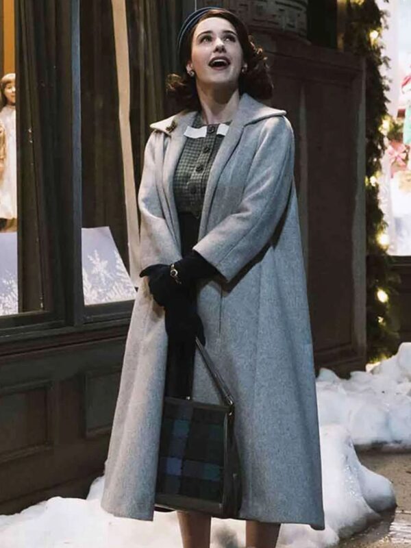 the Marvelous Mrs. Maisel S01 Rachel Brosnahan Grey Coat